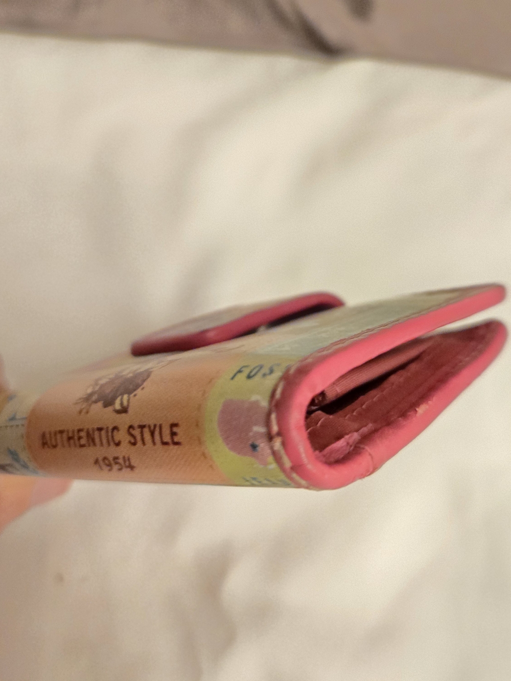 Fossil ID Wallet Pink Multi - Picture 4 of 7